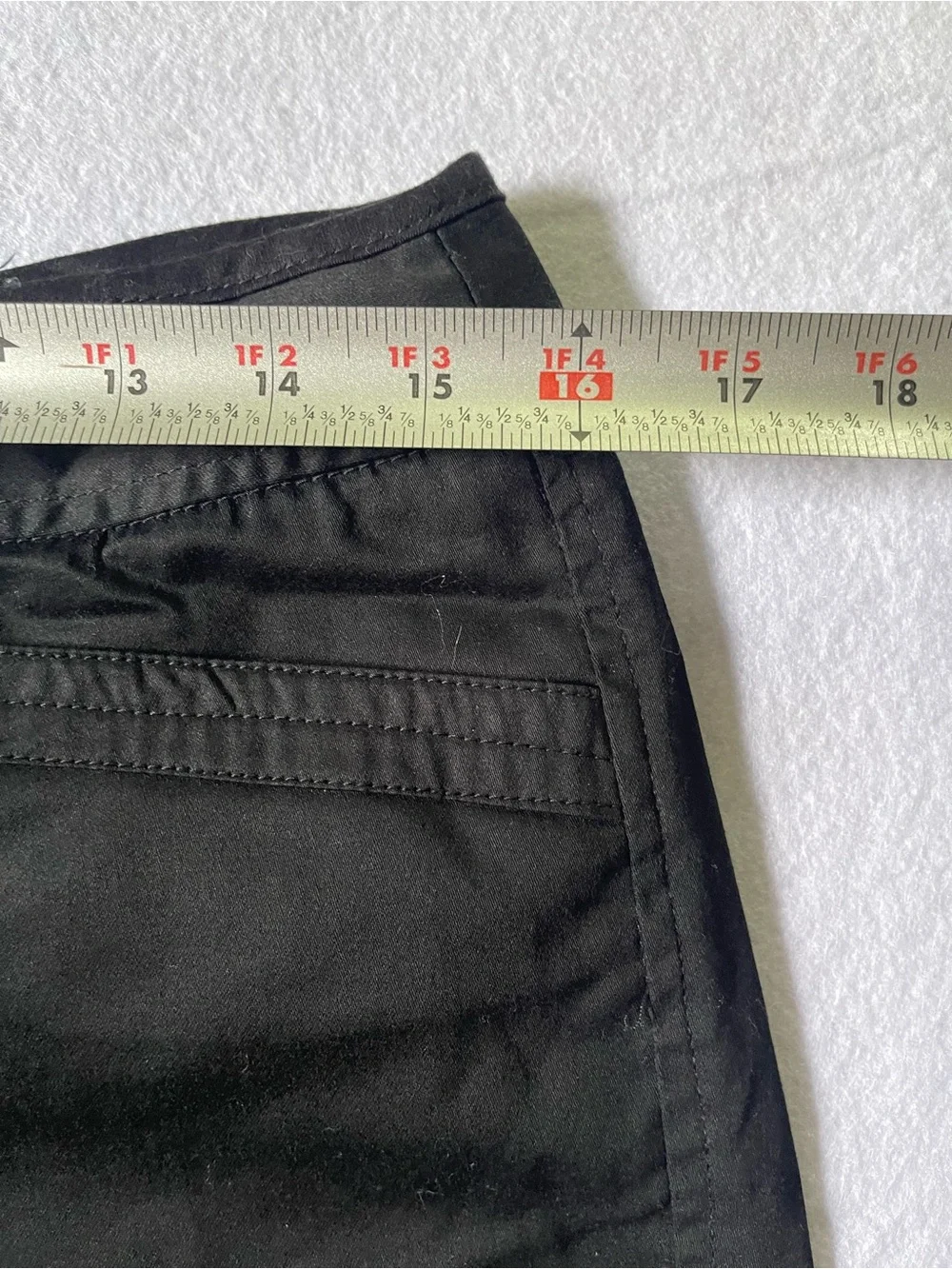 Cambridge Dry Goods Black Cuffed Women's Shorts